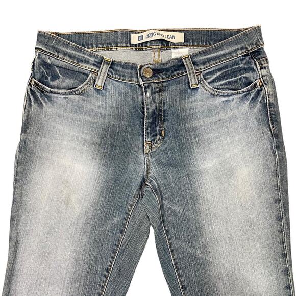 Vintage Y2K Grunge Low Rise Long and Lean Distressed Faded Jeans - Picture 3 of 8